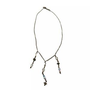 Vintage Pididdly Links Lake Kathrine New York Beaded Gpld Toned Necklace